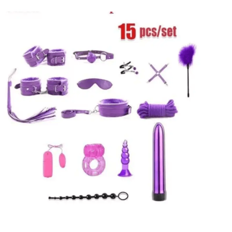 15-Piece Intimate Bondage Set Explore ,Tease& Play