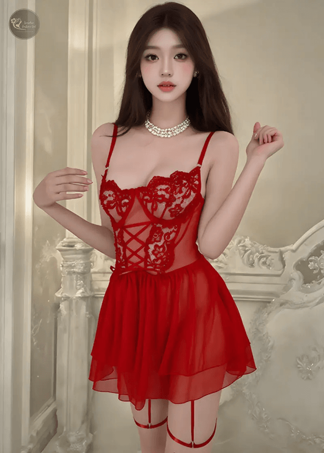 Lingerie Set Transparent Porno Lace Erotic Underwear Sexy Bra Set And Garter Set Lingerie Sexy Hot Erotic Sleepwear_img_5