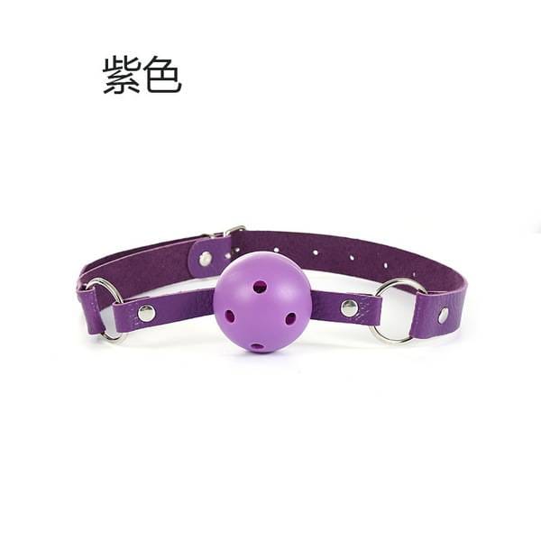 1 Piece Silicone Breathable Ball Shaped Mouth Gag_img_3