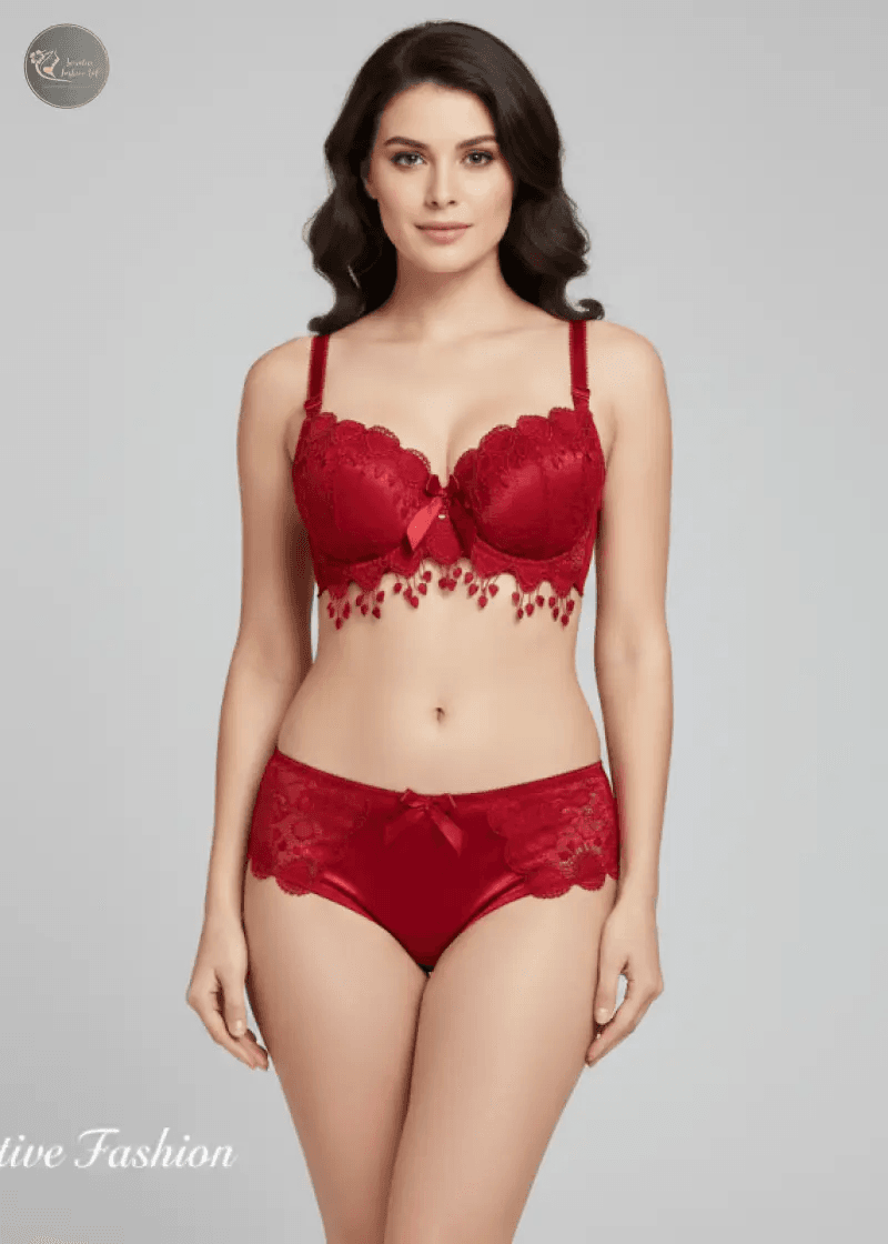 Fashionable and sparkling girl sexy women's bra set wholesale bow tie women's underwear without steel ring bra set