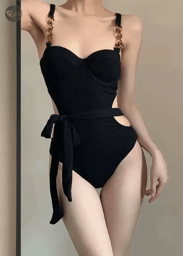 New Swimsuit Women's Models Sexy Bikini Small Breast Gathered Vacation Soaking Hot Springs Hollow Backless Swimsuit_img_2