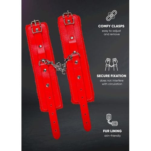 PU Leather Restraint Hand Wrist Cuffs_img_8