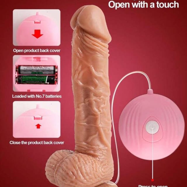 Realistic D**do Vibrator with Suction Base and Remote Control_img_4