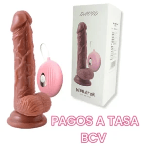 Realistic D**do Vibrator with Suction Base and Remote Control_img_5