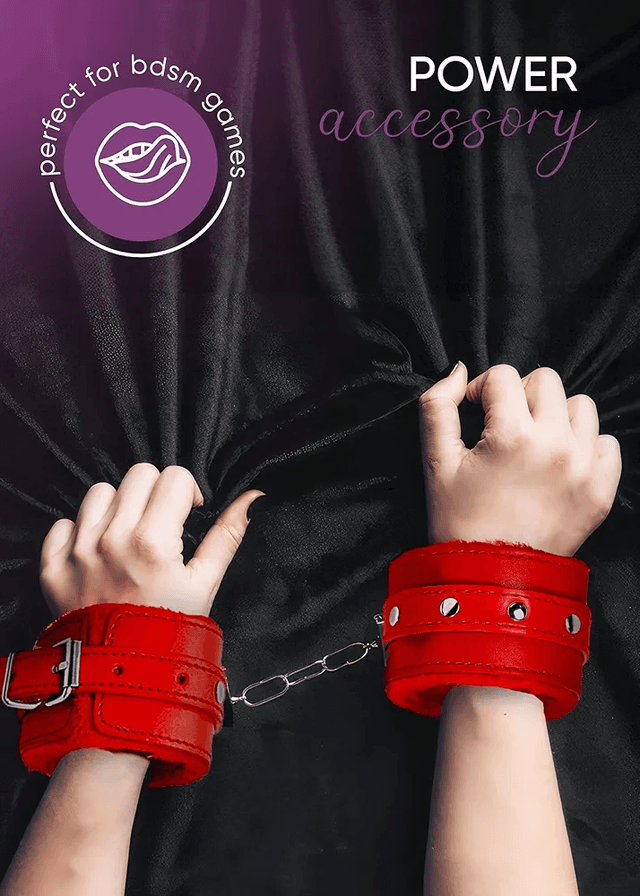 PU Leather Restraint Hand Wrist Cuffs_img_21