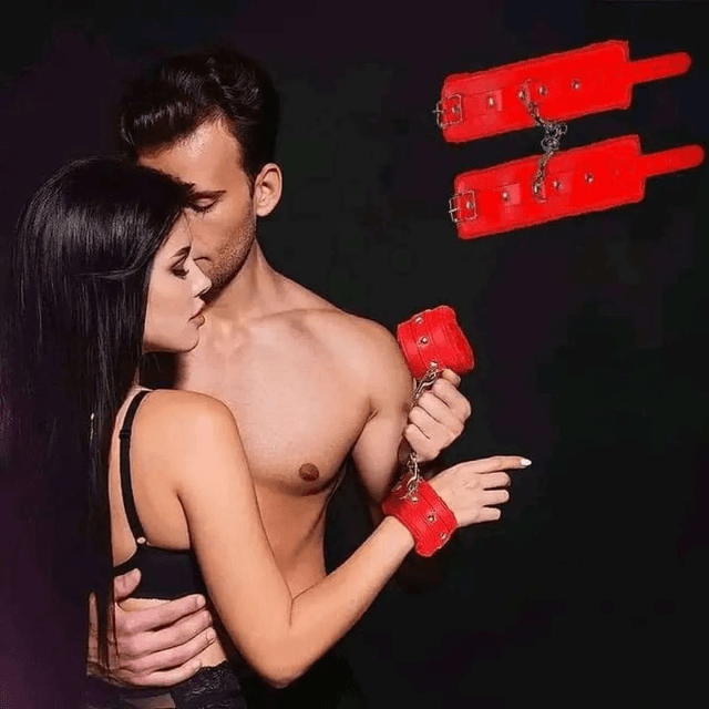 PU Leather Restraint Hand Wrist Cuffs_img_22