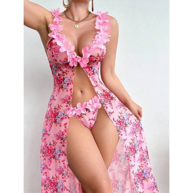 Nightwear – See-through Backless Dress_img_1